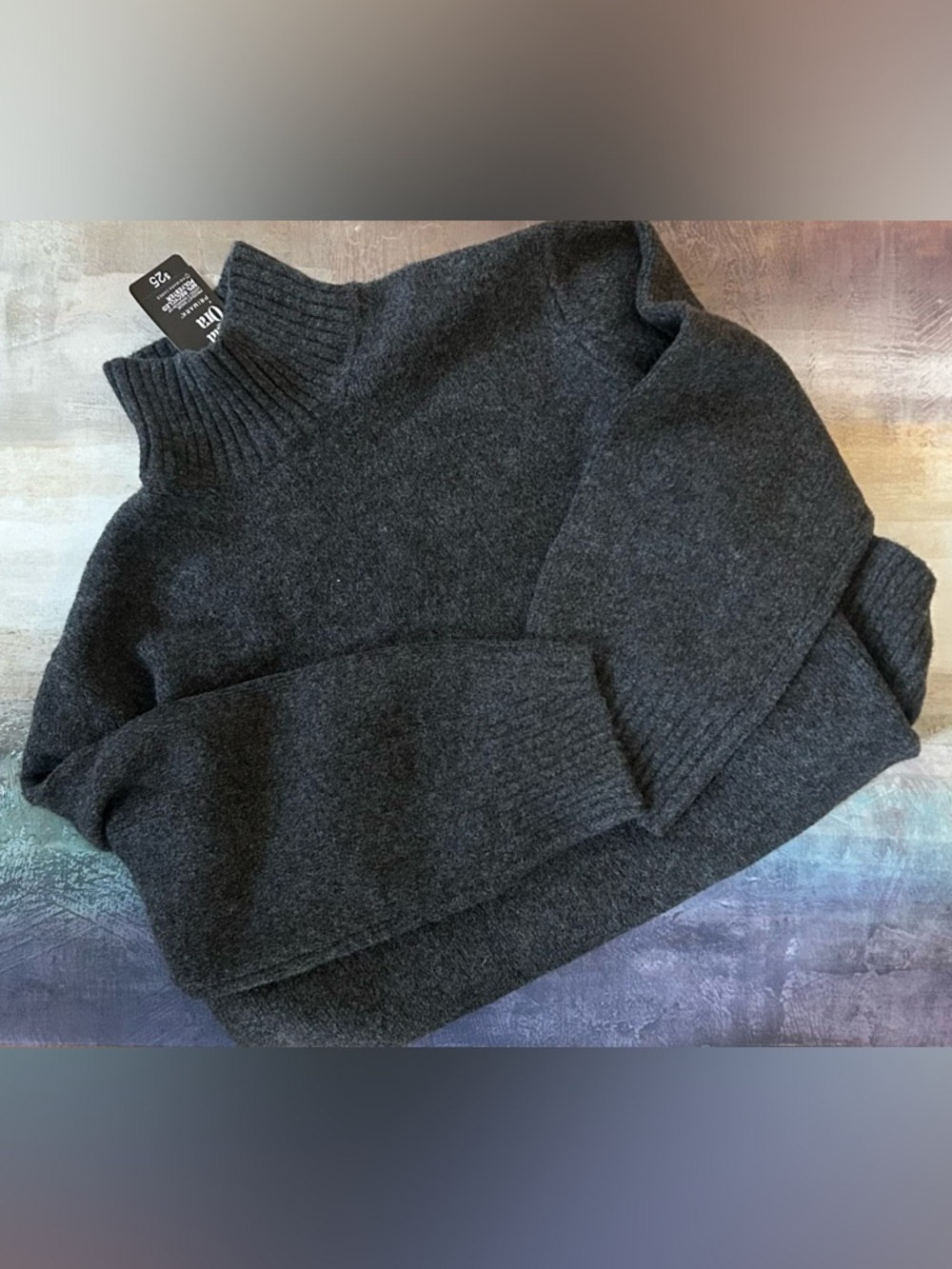 Primark Rita Ora Charcoal Ribbed Knit Sweater